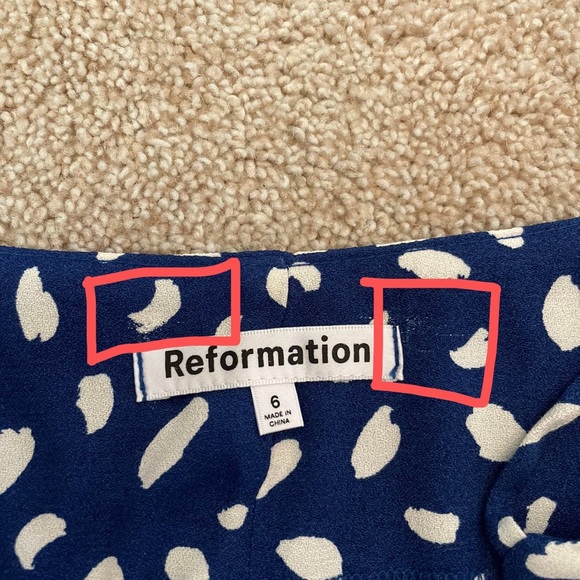 Reformation Crimini Dress Moray AUTHENTIC - Picture 11 of 12